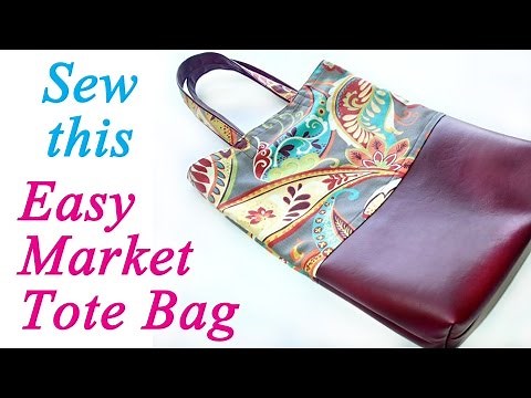 How to sew a strong market tote bag