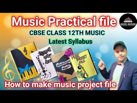 Music Practical file |cbse class 12th| Latest syllabus| Music project file class 12th 