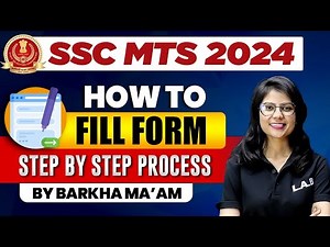 SSC MTS FORM FILLING 2024 | SSC MTS FORM FILL UP | SSC MTS FORM KAISE BHARE | BY BARKHA MA'AM