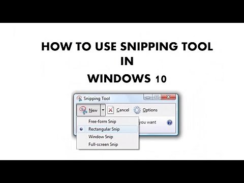 How to Use Snipping Tool in Microsoft Windows 10 Tutorial