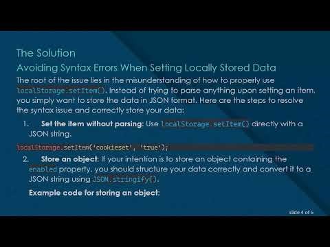 How to Set Item in Local Storage with JSON Parser in JavaScript