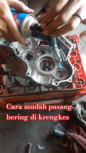 easy way to install bearings on crankshaft / crankshaft bearings #shrorts