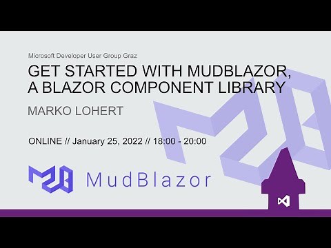 Get started with MudBlazor, a Blazor component library