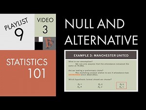 Statistics 101: Null and Alternative Hypotheses Example Problems