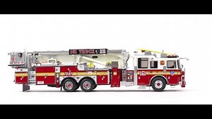 1:50 FDNY Tower Ladder 161 scale model