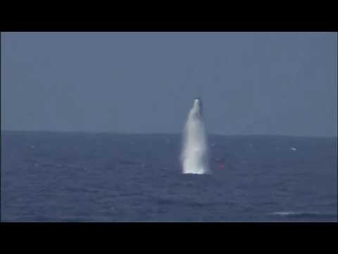 USS West Virginia test-firing Trident II SLBMs