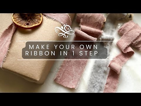 How to Make Your Own Ribbon in One Step | DIY Ribbon from Fabric