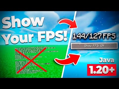 ✅ How to SHOW FPS in Minecraft 1.20+ / See 👍 Java