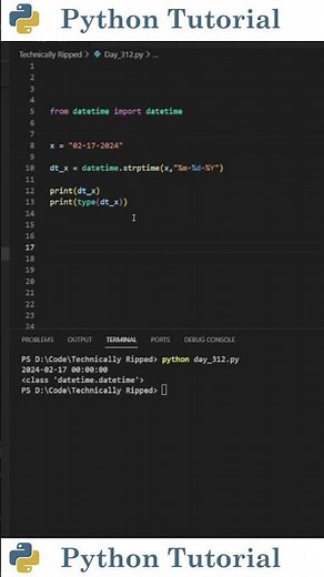 Convert String To Date/Time | Python Tutorial