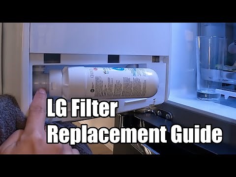 How to Change and Install the Water Filter for LG Fridge (Filter Replacement for LT1000P) | 4K