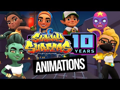 SUBWAY SURFERS ALL CHARACTERS ANIMATIONS REWIND 2022 ‪@subwaysurfers‬