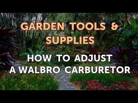 How to Adjust a Walbro Carburetor