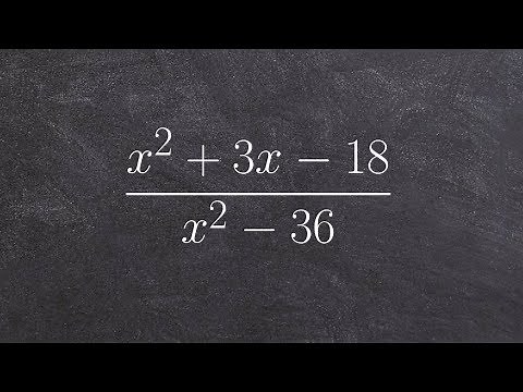 How to simplify a rational expression using factoring