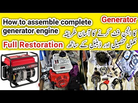 How to Overhaul Complete Generator | How to Rebuild Engine Step by Step | Disassemble/assemble