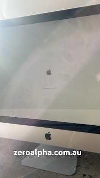 iMac white screen apple logo boot loop problem - data recovery repair - how to remove hard drive