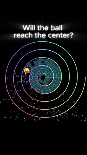 Will the ball finally make it to the center?