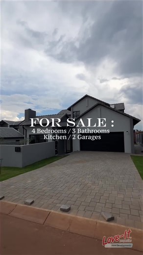 Turnkey Perfection Awaits You! 🏡 📍 Between Midrand & Centurion 💰 R5,400,000 🏠 Land: 456 m² | Floor: 267 m² 4 Beds | 3 Baths | Kitchen | Lounge | Dining | Study | 2 Garages Highlights: - Double garage with foyer - Entertainment room with braai - Open-plan design with pool & garden view - Guest room with bath & study 🚩 ON SHOW: By Appointment Only 📞 Schedule: 071 310 9527 💬 DM for a private tour. 🔖 Ref: RL1057 🌐 More details on our website (link in bio). #FountainbrookEstate #LuxuryHomesG