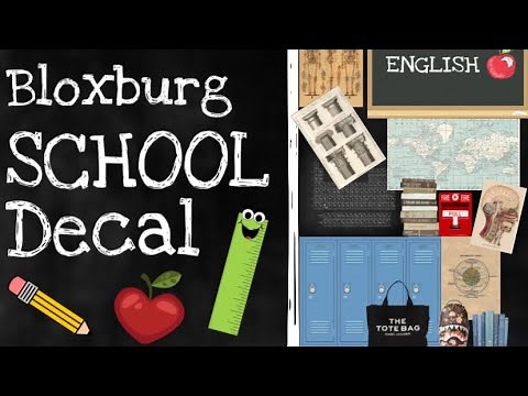 School decal codes | Bloxburg |
