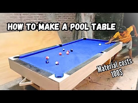 How to make a pool table Step by step full video