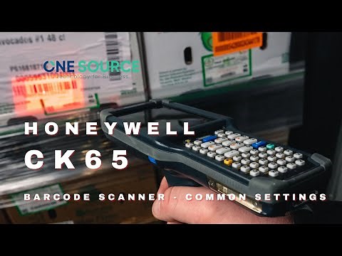 Honeywell CK65 - Internal Scanner Common Settings