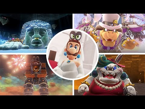 Super Luigi Odyssey - All Bosses + Ending