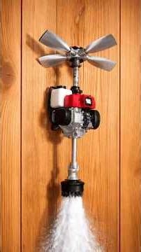 Add 4 blades to the grass cutter, and the result will amaze everyone! #shorts #diy #shortvideo