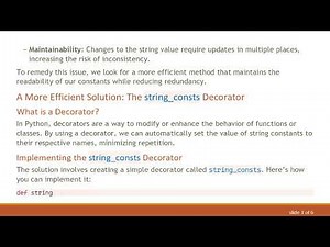 Simplifying String Constants Declarations in Python