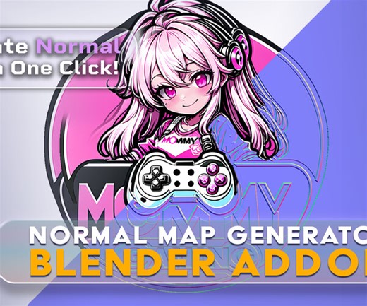 ArtStation - One Click Normal Map Generator - Blender | Resources