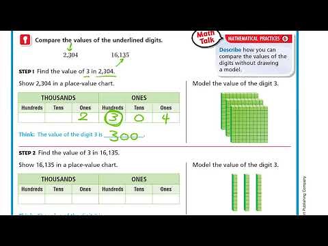 Go Math 4th grade Lesson 1.1 Model Place Value Relationships