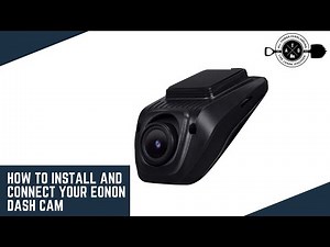 How to Install and Connect the Eonon Dash Cam (R0015, Windshield Mounted Dash Cam Install)