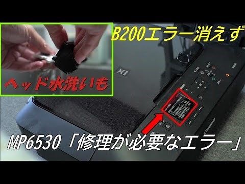 Canonプリンターエラー分解するが解消せず