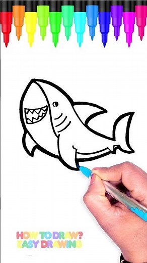 Learn How to Draw a Shark | Easy Drawing for Kids