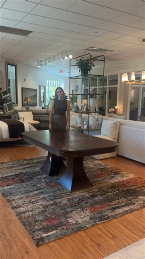 1.6K views · 758 reactions | Our circular Giselle Jupe DIning Table had its viral moment, but the rectangular version is ready to steal the spotlight. Sleek, sophisticated, and made for every gathering ️晴 #hosting #diningtable #extensiontable #design #interiordesign #table #dininginspo #furniture #furnishings #jupetable #dining #diningtable #diningfurniture #rectangulartable #jupe | Walter E. Smithe Furniture & Design | Facebook