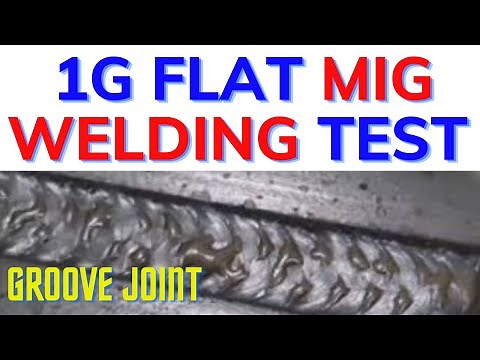 1G Flat MIG welding test for V-Groove Joint ‪@WeldingNDTInspection‬