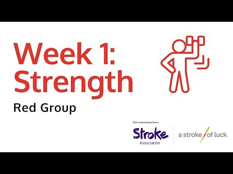 Stroke recovery exercises - Red group - Week 1 Strength