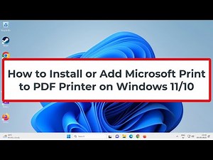 How to Install or Add Microsoft Print to PDF Printer on Windows 11/10