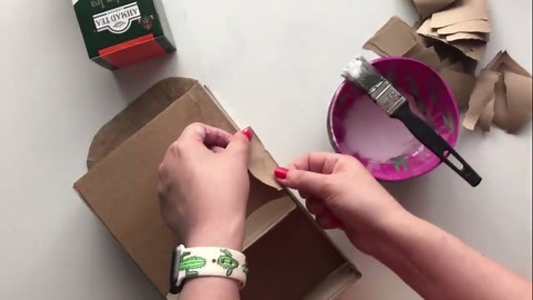 DIY Handmade Miniature House | Tea house | Simple Cardboard Idea