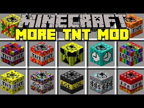 Minecraft MORE TNT MOD / 200+ NEW TNT, NUKES, DYNAMITES & MORE! / Modded Mini-Game