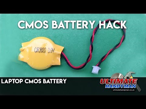 CMOS battery hack | Laptop CMOS battery
