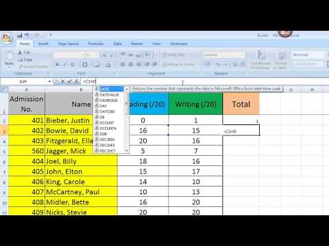 Excel Tips for Teachers Episode 2: Using Basic Formulae