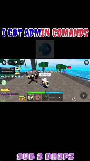 😱 OMG! I Got ADMIN COMMANDS & DIVINE ART in Blox Fruits! ✨ | Roblox Update