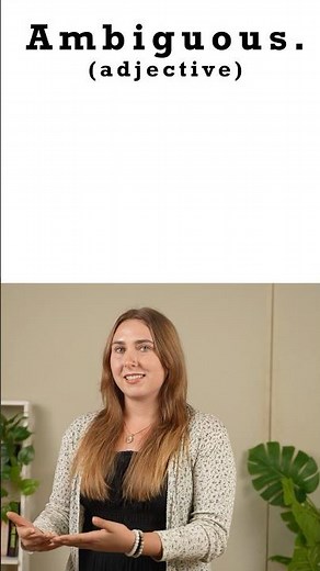 Ambiguous — What Does It Really Mean? #english #wordoftheday #englishgrammar #viralshorts