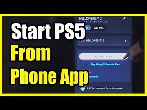 How to Start PS5 through the PS App on Phone (Settings Tutorial)