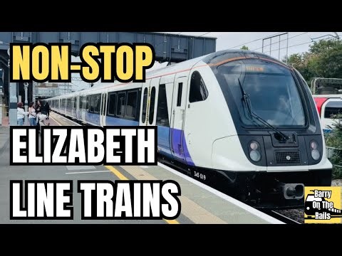 Elizabeth Line Trains at Ealing Broadway! | Busy West London Station Action 🚆
