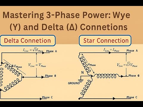 Mastering 3-Phase Power: Wye (Y) and Delta (Δ) Connections Explained for Electrical Engineers