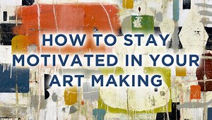 Staying motivated and energized, especially if you’re away from your studio this busy time of year, can be a challenge, but I have some ideas that can help. One is to be open to the possibility of change (for your work and life) in the new year by looking for clues in your recent work. For example, I recently completed a body of work for a show, and there’s one painting that grabs me. Something about it hints at what’s possible for my work in 2022, and that’s exciting and motivating! Working dif