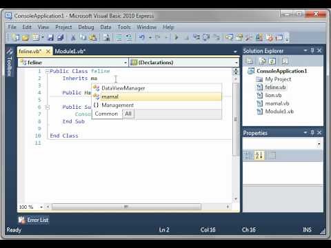 Visual Basic 21 - Class Inheritance