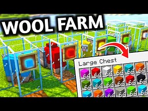 The EASIEST Wool Farm in Minecraft 1.21+ (Tutorial)