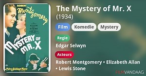 The Mystery of Mr. X (1934)