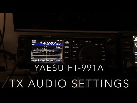 Yaesu FT-991A: TX Audio Settings #yaesu #ft991a #hamradio